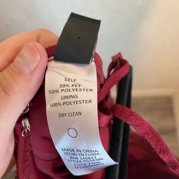 Sequin Maroon Dress - Picture 4 of 6